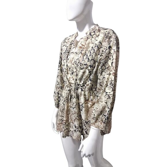 Sigrid Olsen Quiet Luxury Women's Large Bohemian ¾ Sleeve Preppy Old Money Top - Picture 13 of 13